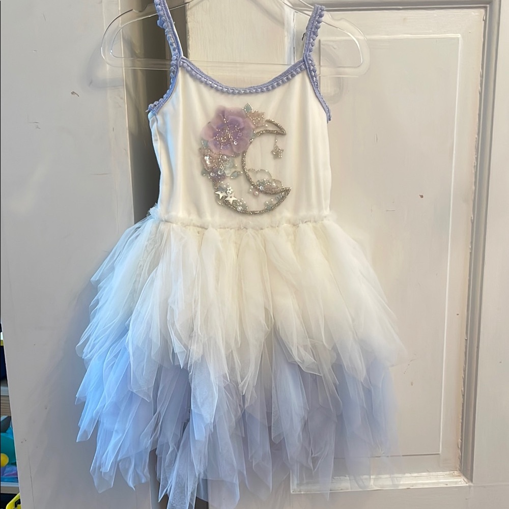 Oh! La La Couture White and Lavender Kids Costume Dress